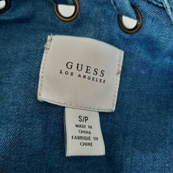 GUESS Boho Bell Sleeved Jean Jacket | Size Small - Picture 6 of 6